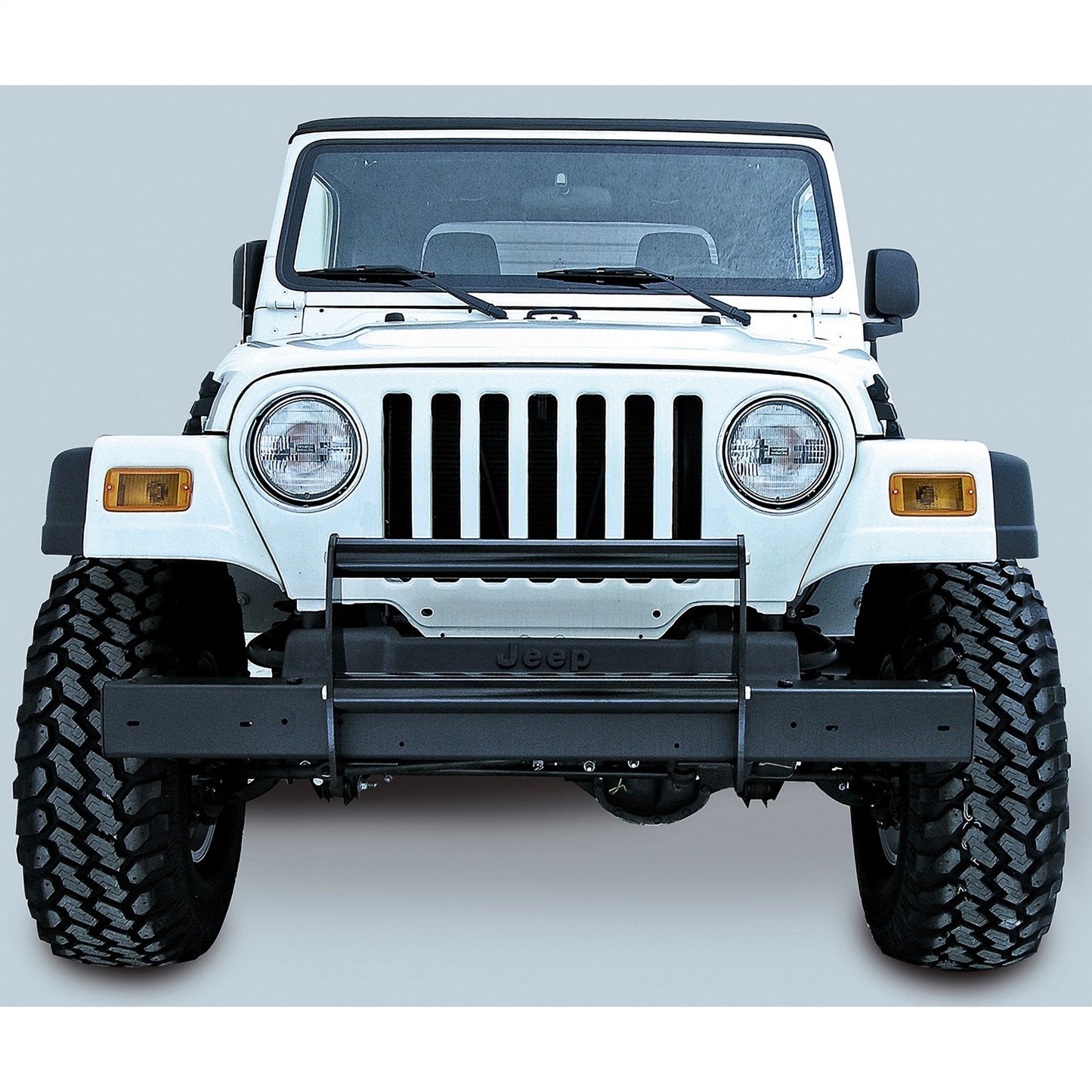 RUGGED RIDGE | 11511.02 | Front Bumper Guard, Shiny Black, 97-06 Wrangler