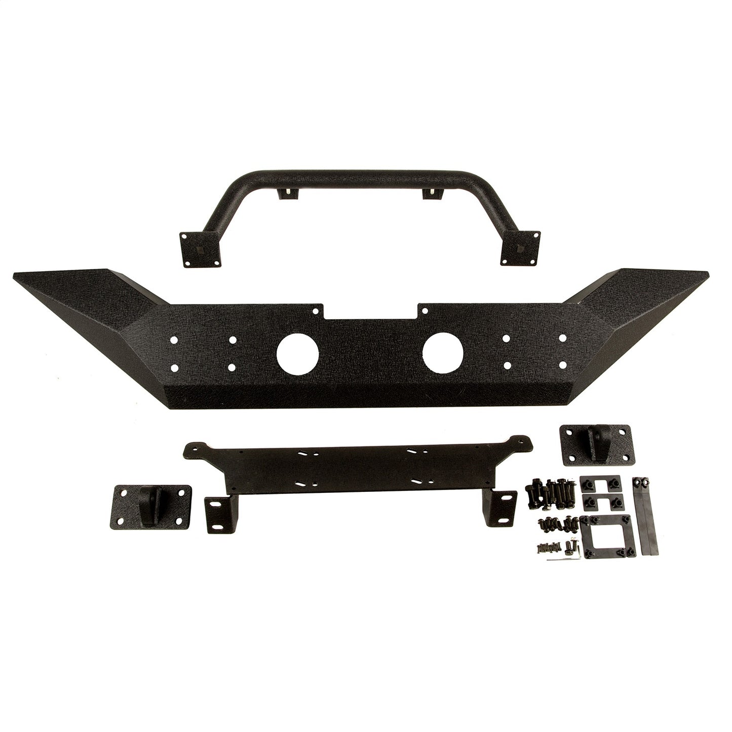 RUGGED RIDGE | 11548.01 | Spartan Front Bumper, High Clearance Ends, With Overrider, 07-18 Jk