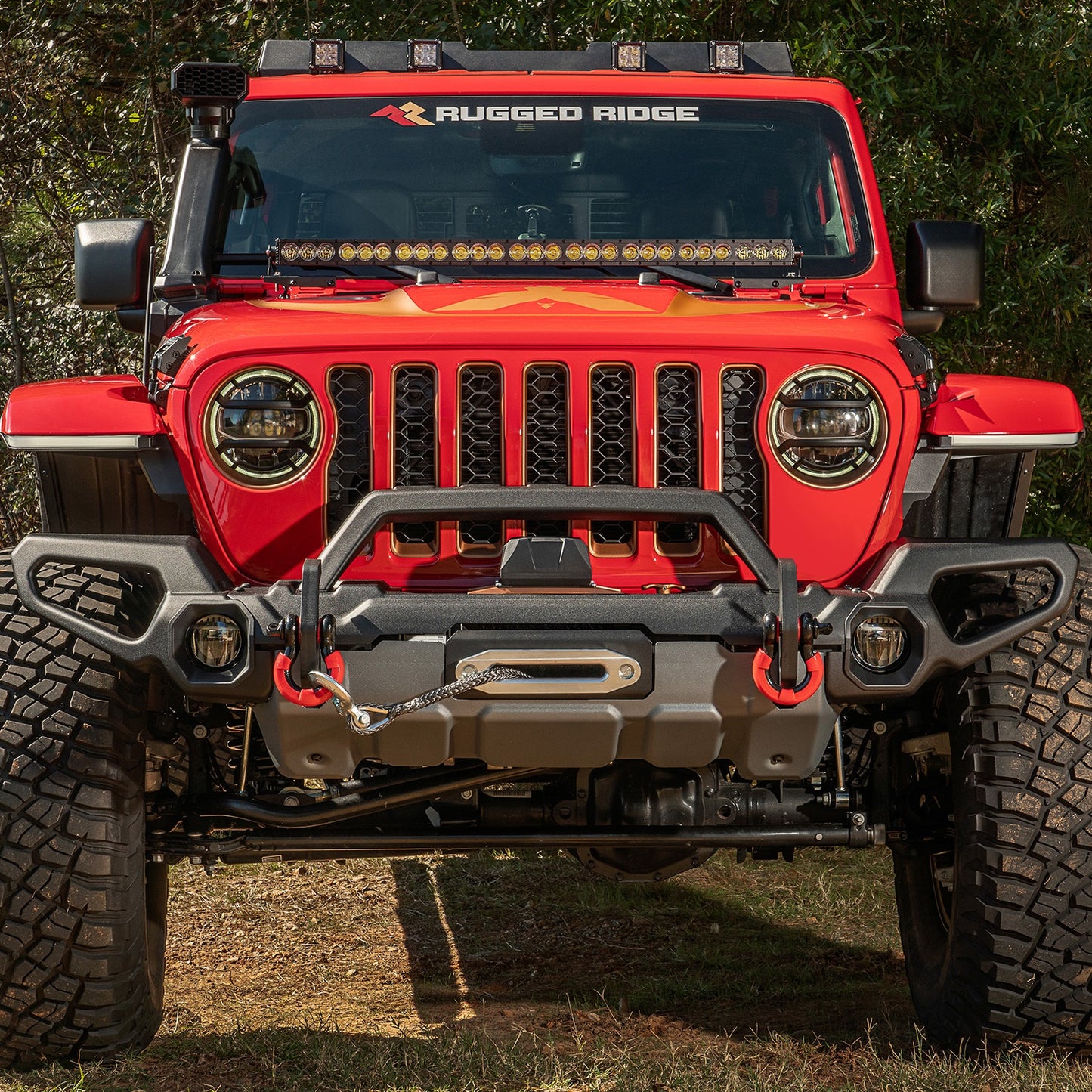 RUGGED RIDGE | 11549.41 | Venator Front Bumper, W/Overrider & Winch Tray; Jl