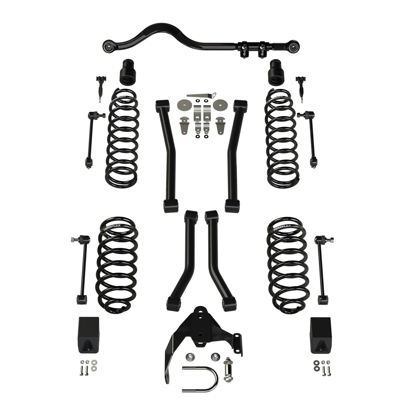 TeraFlex | 07-18 Wrangler JK 4 Door 3 Inch Suspension System w/ 4 Sport Control Arms No Shocks TeraFlex | 1156224