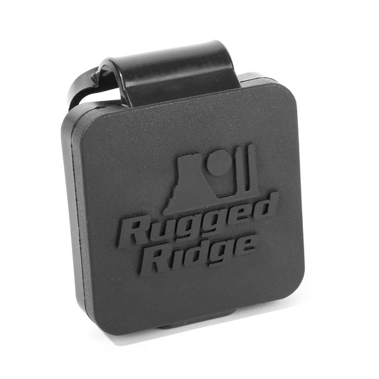 RUGGED RIDGE | 11580.26 | 2 Inch Reciver Hitch Plug, Black, Logo