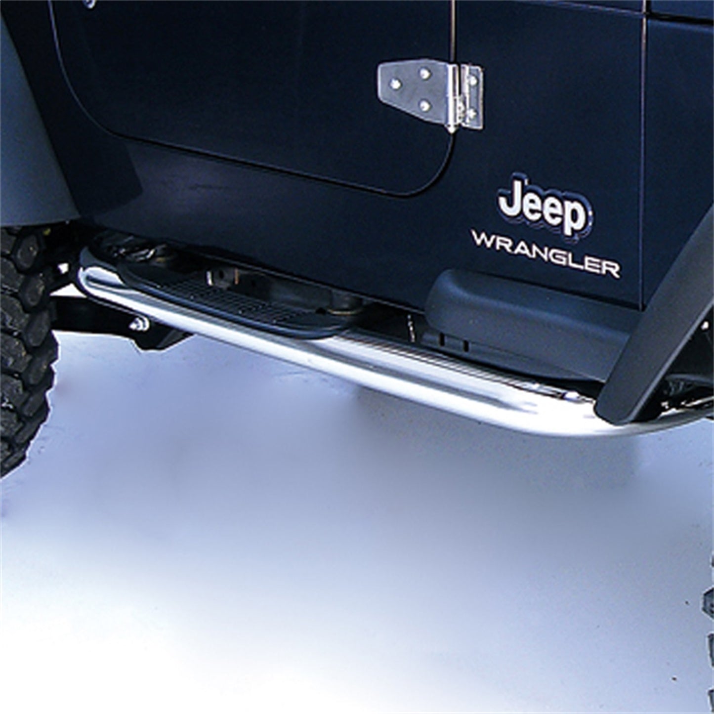 RUGGED RIDGE | 11593.04 | Tube Steps, Outland, 3-Inch Round Stainless Steel For Jeep 97-06 Wrangler