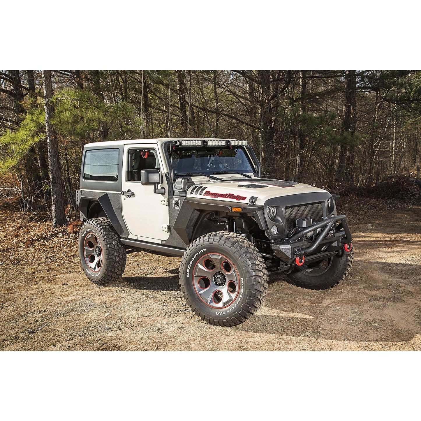 RUGGED RIDGE | 11615.03 | Xhd Rear Armor Fenders, Pair, 2 Dr; 07-18 Jk