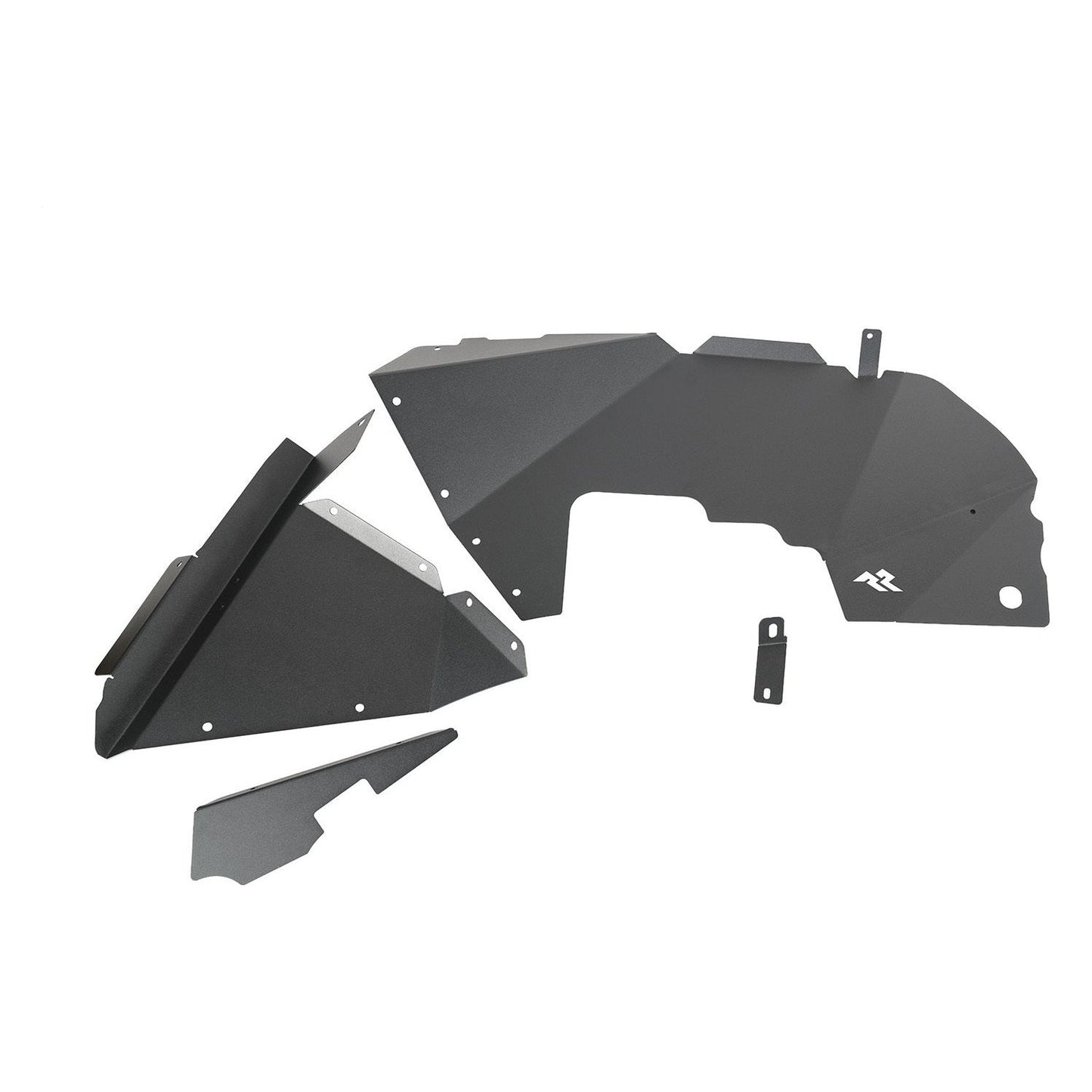 RUGGED RIDGE | 11615.61 | 18-C Wrangler/20-C Gladiator Inner Fender Liners, Front, Aluminum, Black