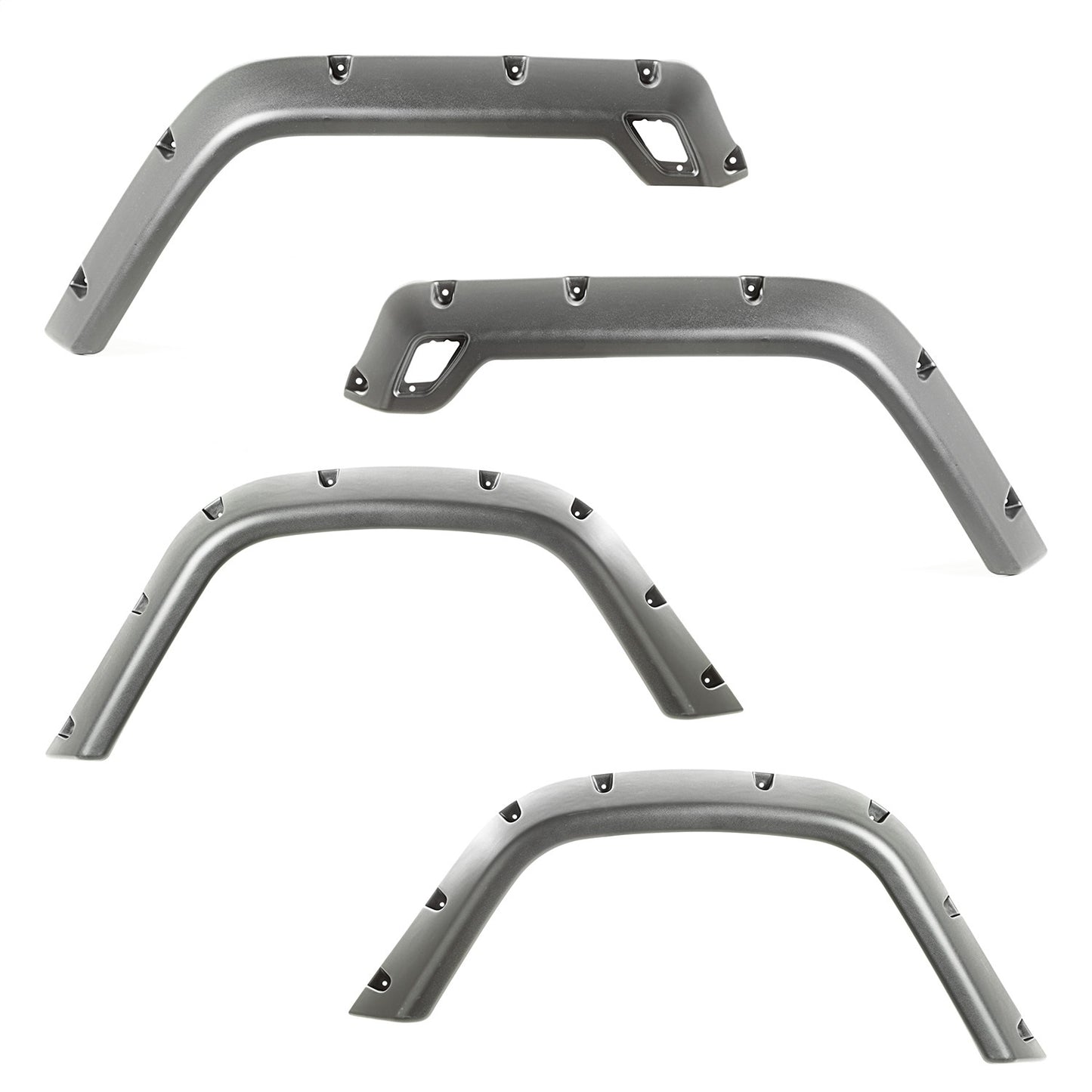 RUGGED RIDGE | 11630.3 | 4-Piece Fender Flare Kit; 97-06 Jeep Wrangler