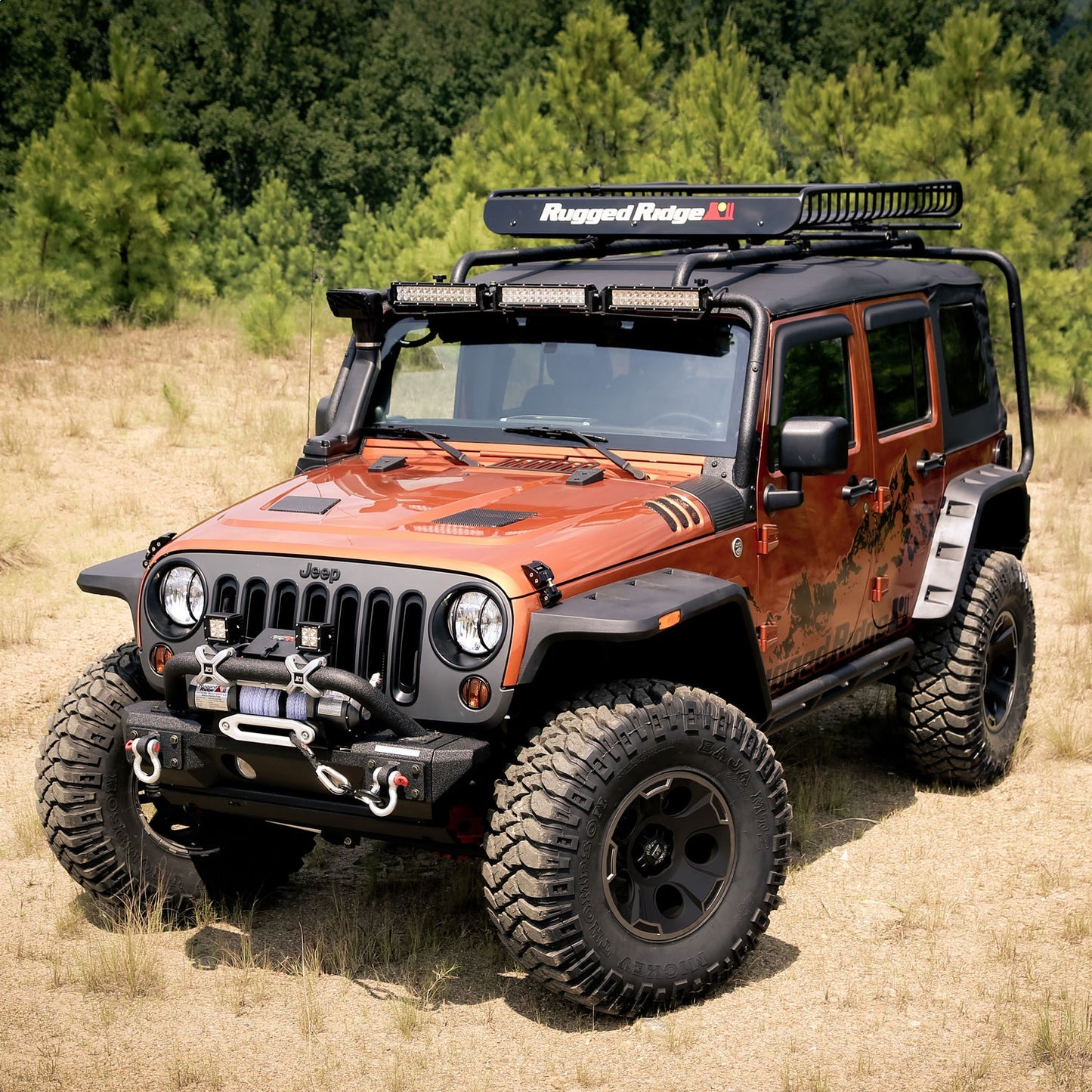 RUGGED RIDGE | 11640.1 | 07-16 Wrangler(Jk)Flat Pocket Flare Kit