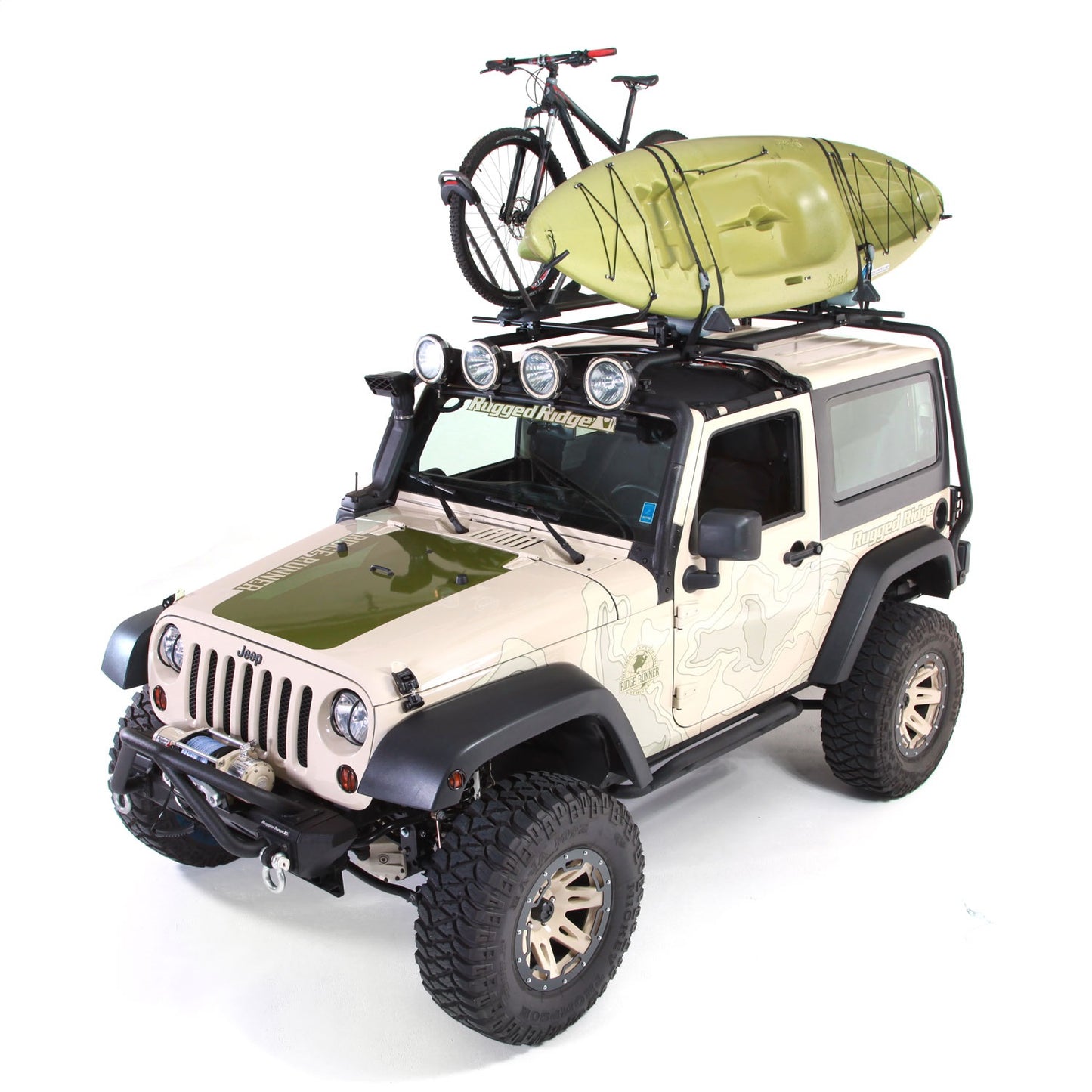 RUGGED RIDGE | 11703.01 | Roof Rack, 07-16 Jeep 2Dr Wrangler