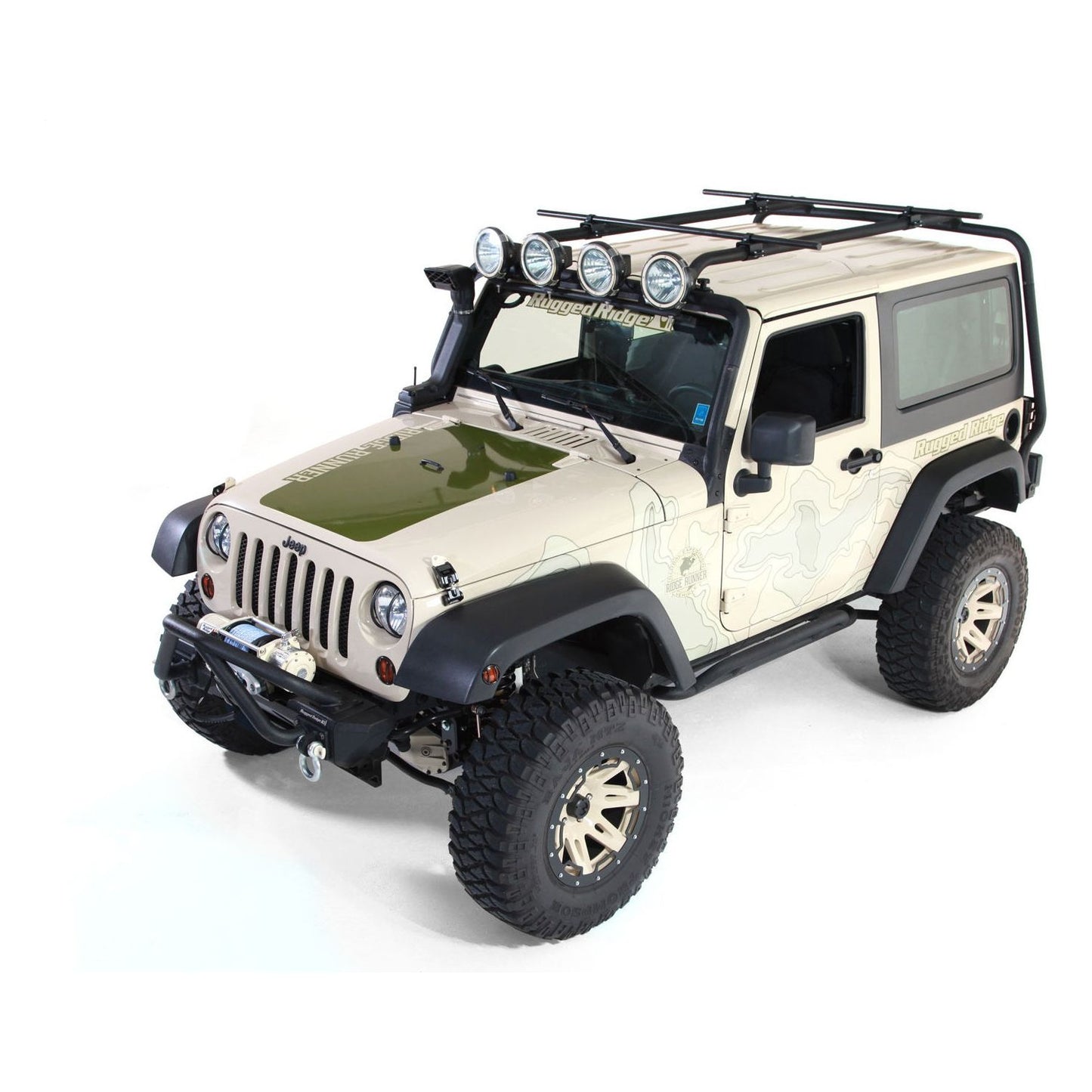 RUGGED RIDGE | 11703.21 | Sherpa Roof Rack Kit; 07-18 Jeep Wrangler Jk, 2 Door