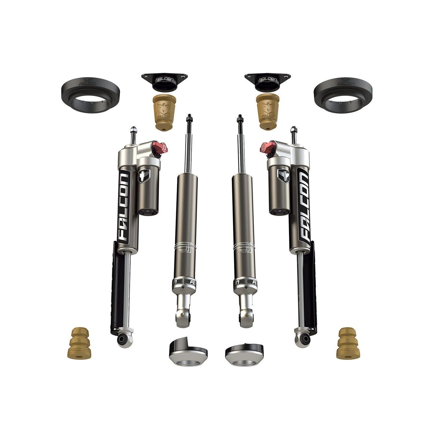 FALCON SHOCKS | 2010+ Toyota 4Runner No TRD Pro 2.0 Inch Sport Tow/Haul Shock & Spacer Lift System Falcon Shocks | 12-04-32-400-002