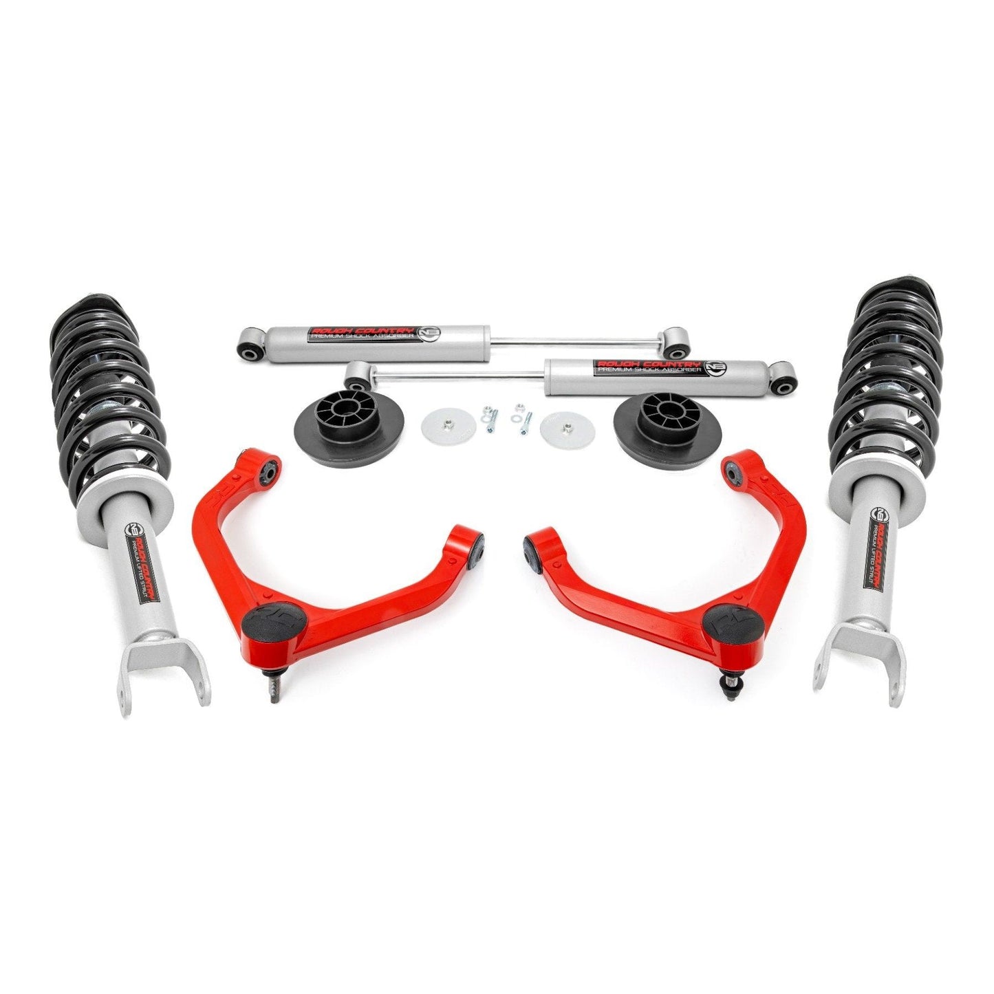 Rough Country N3 Struts w/N3 Rear Shocks 3 Inch Lift Kit I 31231RED