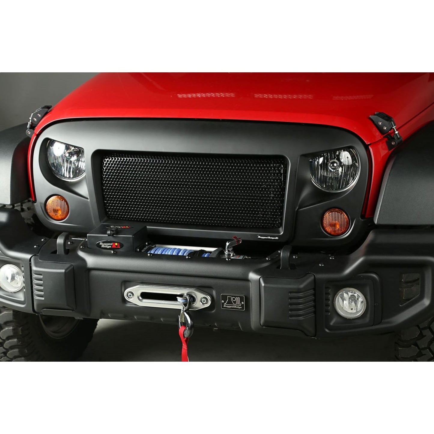 RUGGED RIDGE | 12034.01 | 07-17 Wrangler Spartan Grille Black W/Black Screen