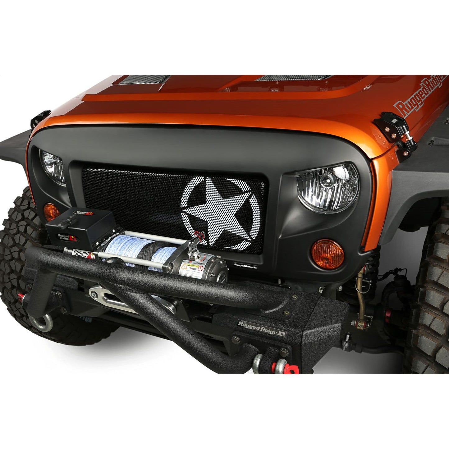 RUGGED RIDGE | 12034.21 | 07-15 Wrangler Spartan Grille Insert Star