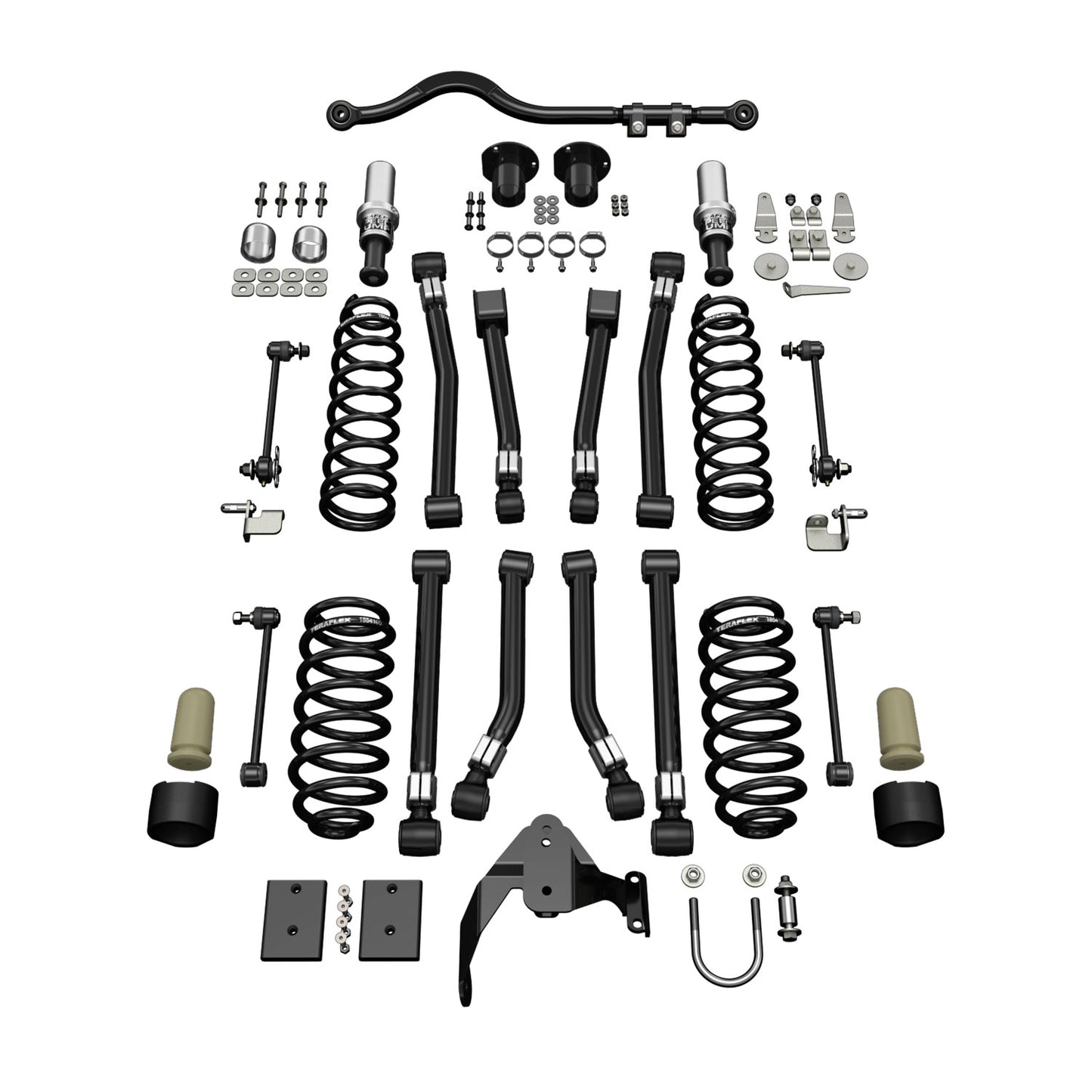 TeraFlex | 07-18 Wrangler JK 2 Door 3 Inch Alpine CT3 Short Arm Suspension System No Shocks TeraFlex | 1223000