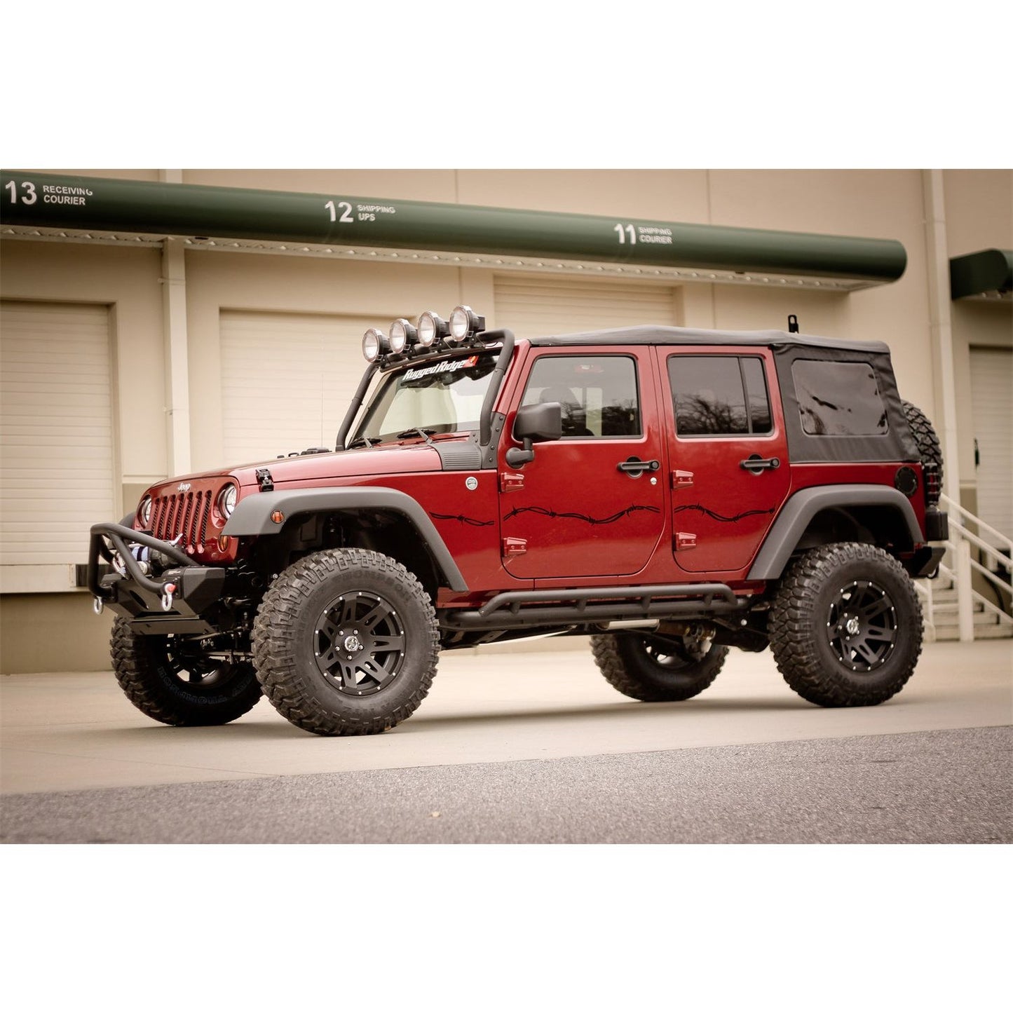 RUGGED RIDGE | 12300.32 | 07-15 Wrangler Rugged Barbed Wire Side Decals (Pair)