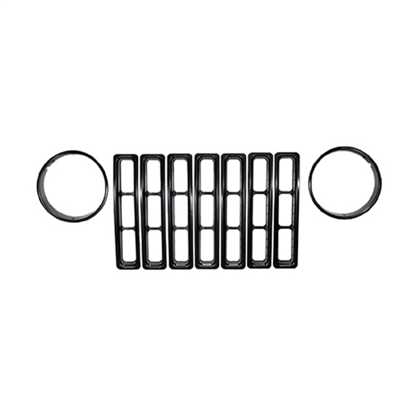 RUGGED RIDGE | 12419.23 | Headlight Bezel Pair, Black Trim, 97-06 Jeep Wrangler/Unlimited