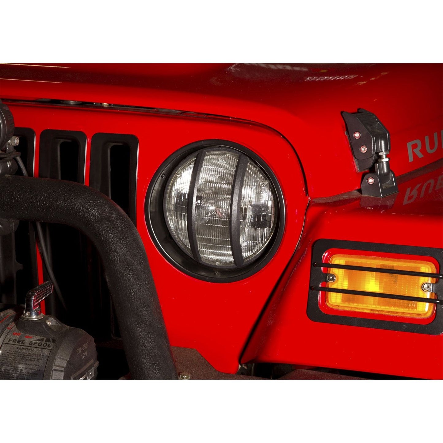 RUGGED RIDGE | 12419.23 | Headlight Bezel Pair, Black Trim, 97-06 Jeep Wrangler/Unlimited