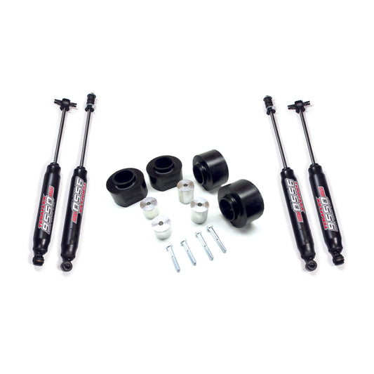 TeraFlex | 97-06 Jeep Wrangler TJ 2 Inch Performance Spacer Lift Kit & 9550 VSS Twin-Tube Shocks TeraFlex | 1245200