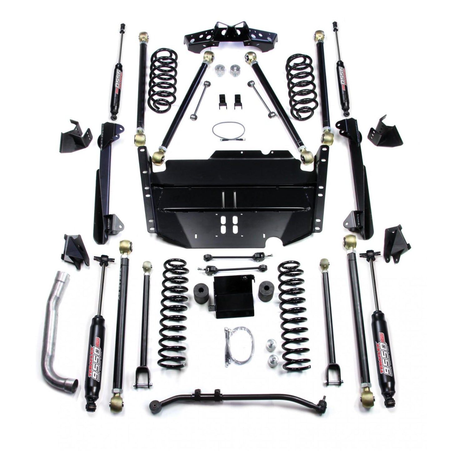 TeraFlex | 97-06 Jeep Wrangler TJ SWB 4 Inch Pro LCG Long Arm Suspension System & 9550 VSS Twin-Tube Shocks TeraFlex | 1249474