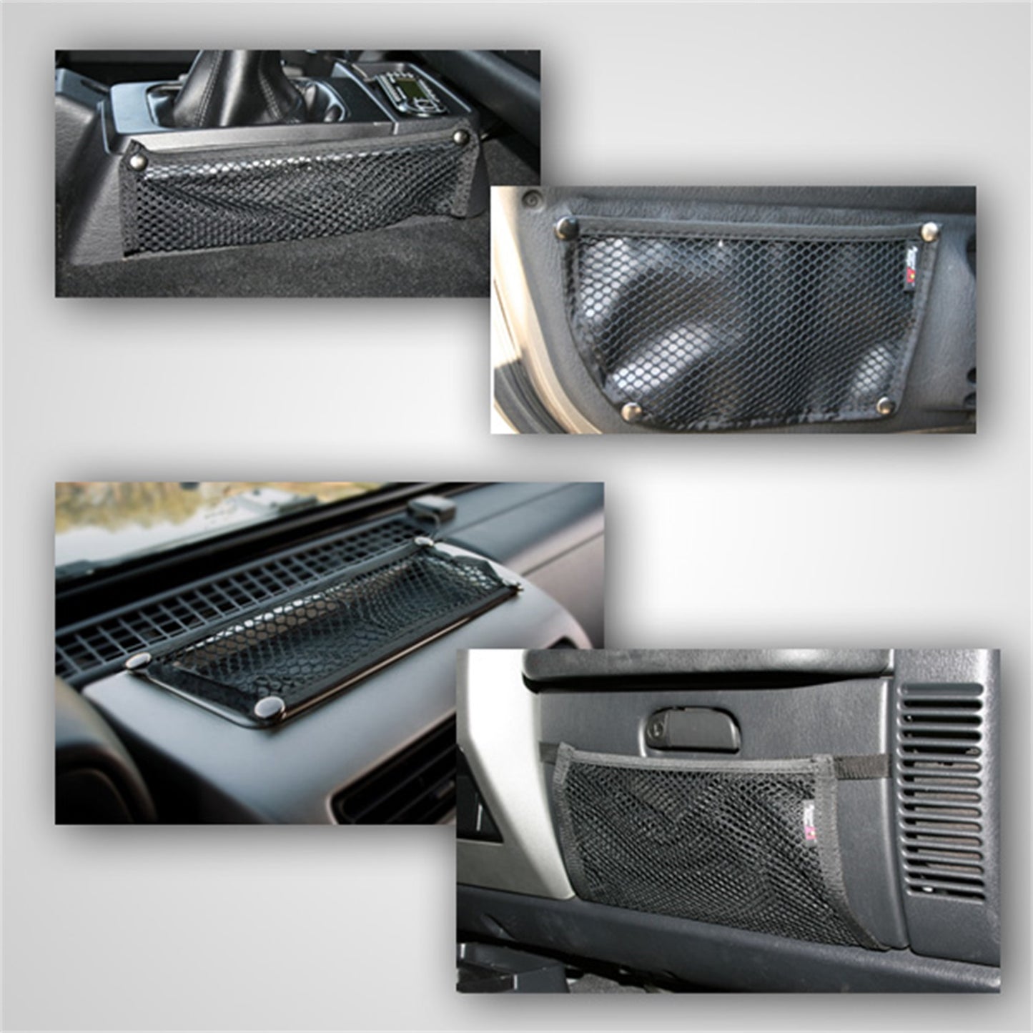 RUGGED RIDGE | 12495.11 | Interior Mesh Storage Kit, 97-06 Jeep Wrangler