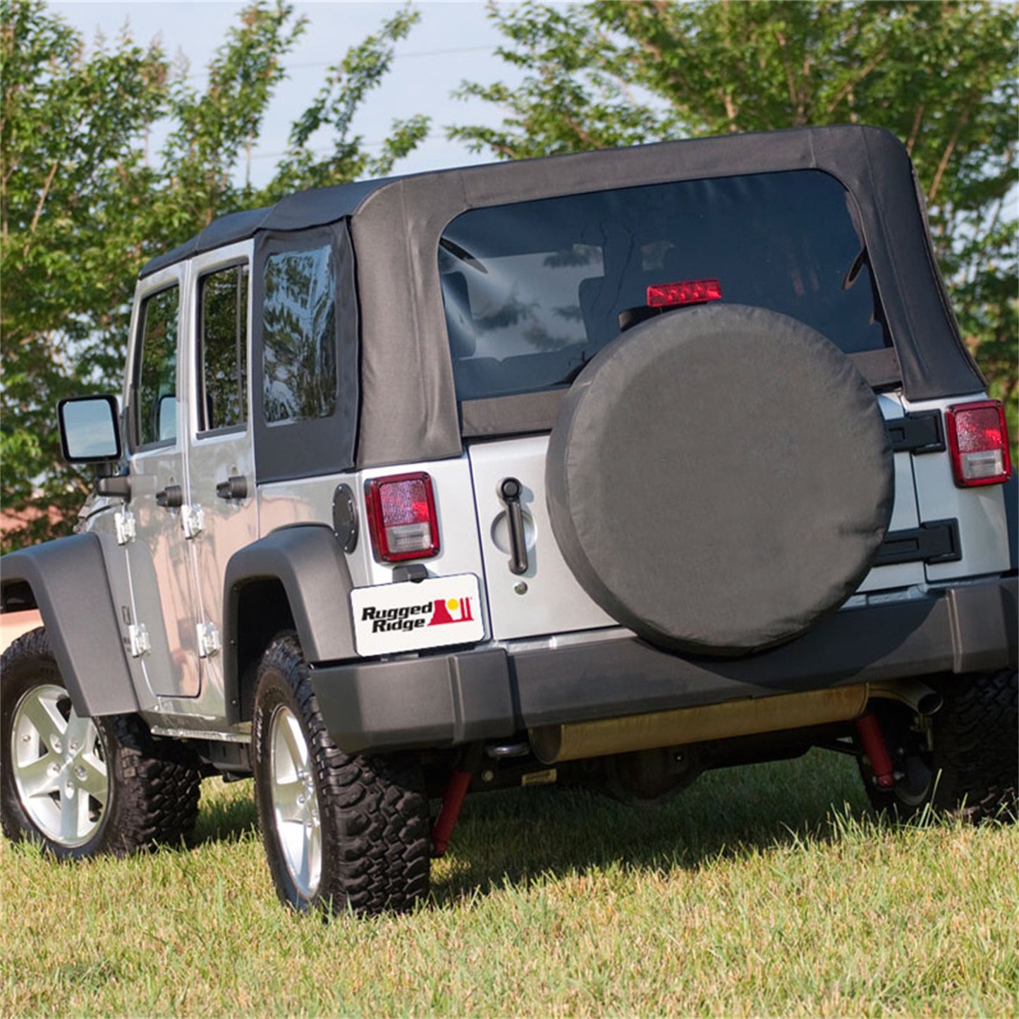 RUGGED RIDGE | 12804.35 | Tire Cover, 36 Inch Tire Diameter, Diamond Black