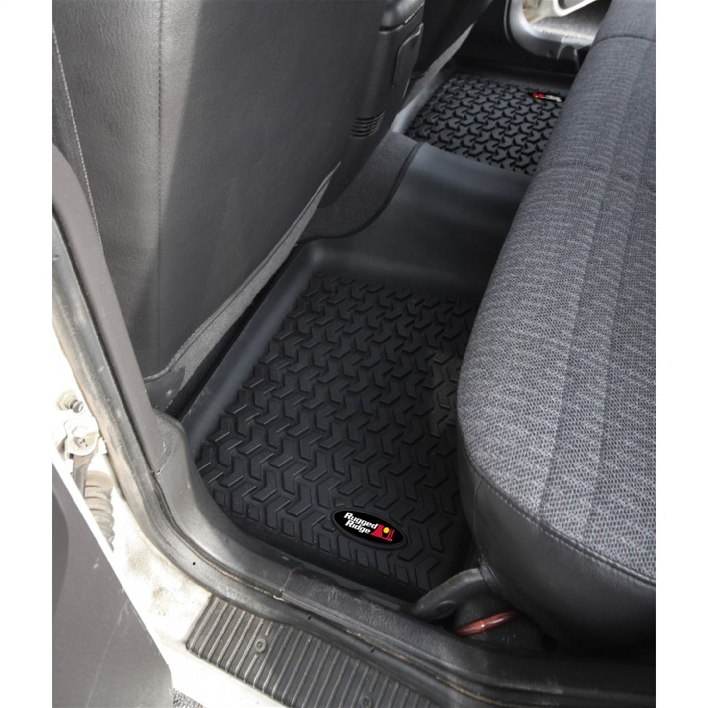 RUGGED RIDGE | 12950.19 | Floor Liner,Rear 1-Pc,Black,84-01 Jeep Cherokee Xj 2/4Dr