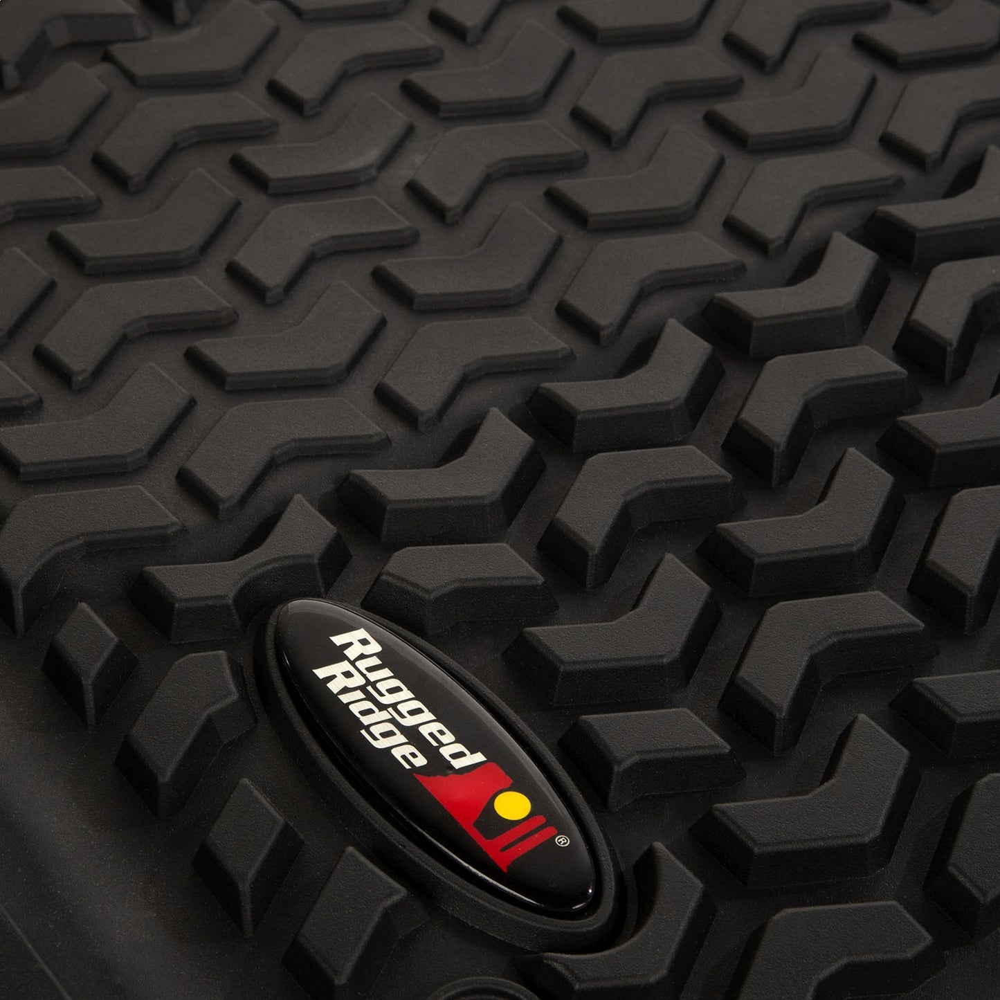 RUGGED RIDGE | 12987.05 | Floor Liner Kit, Front/Rear, Black; 18-C Jeep Wrangler Unlimited Jlu