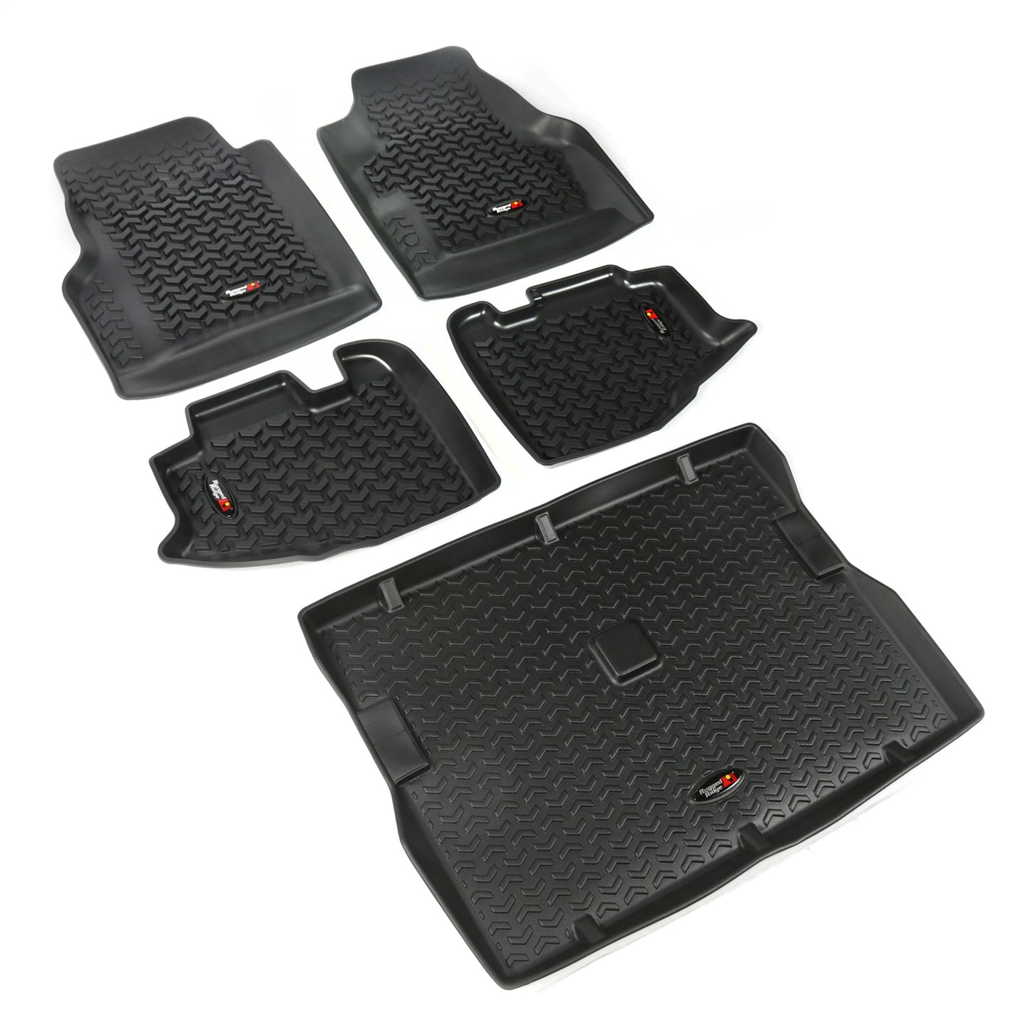 RUGGED RIDGE | 12988.1 | 97-06 Jeep Wrangler (Tj) Floor Liners Kit Black