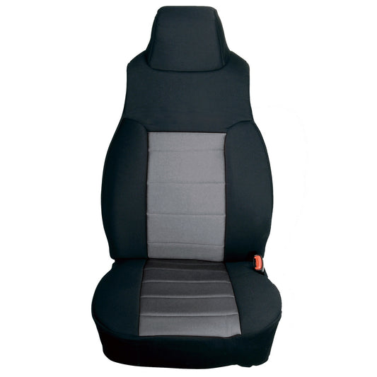 RUGGED RIDGE | 13211.09 | Seat Cover Kit, Front, Neoprene, Gray; 91-95 Jeep Wrangler Yj