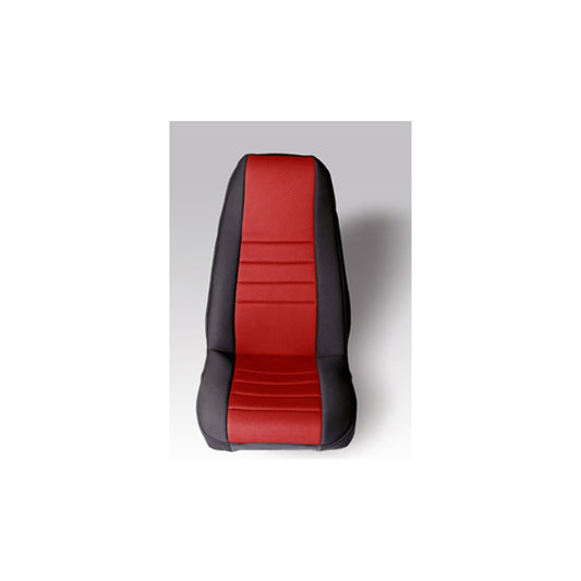 RUGGED RIDGE | 13212.53 | Seat Cover Kit, Front, Neoprene, Red; 76-90 Jeep Cj/Wrangler Yj