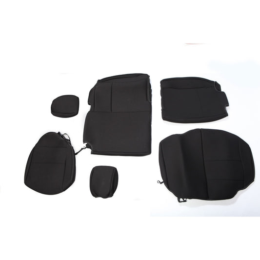 RUGGED RIDGE | 13264.01 | Seat Cover, Rear, Neoprene Black; 07-18 Jeep Wrangler Jku