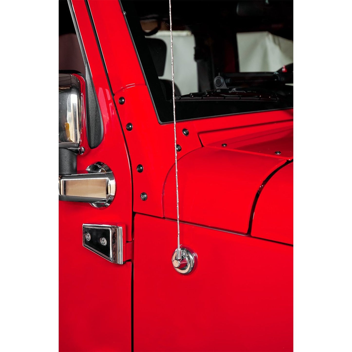 RUGGED RIDGE | 13311.26 | Antenna Base Cover,Chrome, 07-16 Jeep Wrangler(Jk)