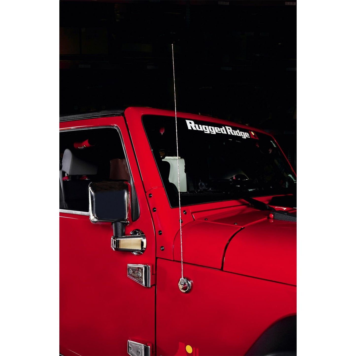 RUGGED RIDGE | 13311.26 | Antenna Base Cover,Chrome, 07-16 Jeep Wrangler(Jk)