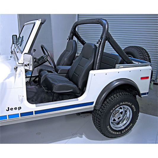RUGGED RIDGE | 13401.15 | Standard Front Bucket Seat,Black Denim,76-03 Jeep Cj & Wrangler