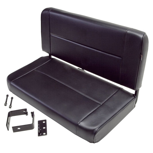 RUGGED RIDGE | 13461.01 | Standard Rear Seat, Black, 55-95 Jeep Cj & Wrangler