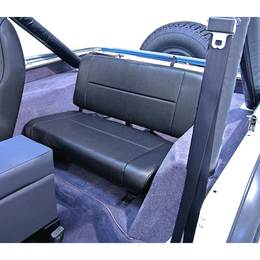 RUGGED RIDGE | 13461.15 | Standard Rear Seat, Black Denim, 55-95 Jeep Cj & Wrangler