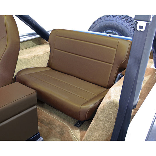 RUGGED RIDGE | 13462.07 | Fold & Tumble Rear Seat,Nutmeg, 86-95 Jeep Cj & Wrangler