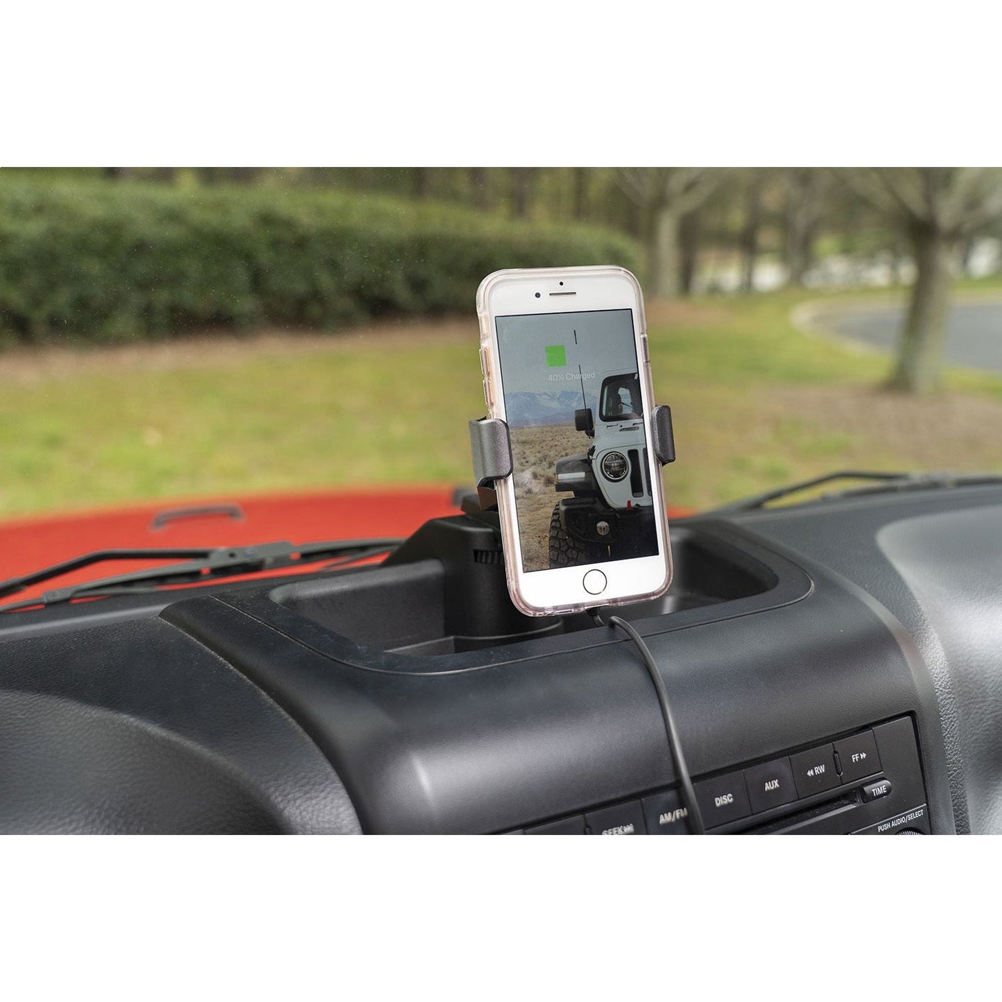 RUGGED RIDGE | 13551.34 | Dash Multi-Mount Charging Phone Kit; 11-18 Jeep Wrangler Jk
