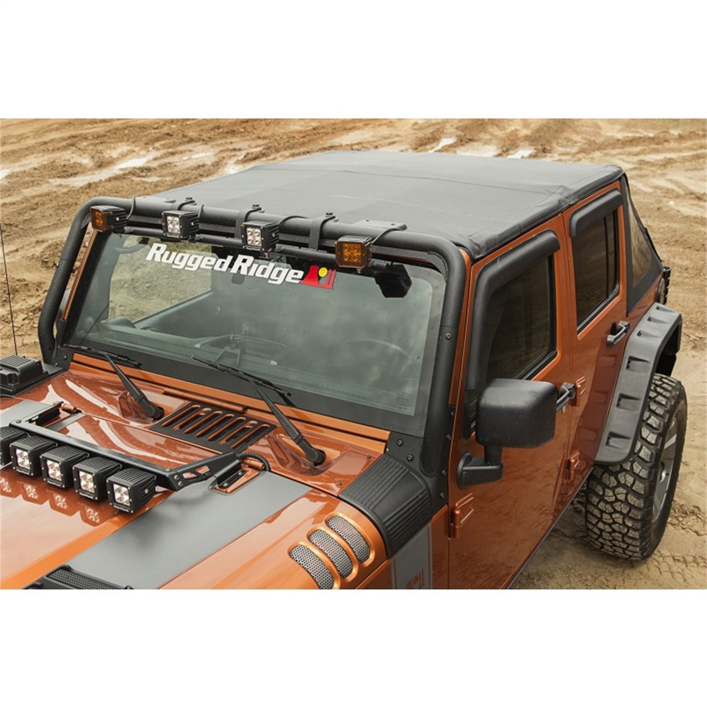 RUGGED RIDGE | 13750.38 | Bowless Top, 4-Door, Black Diamond, 07-15 Wrangler