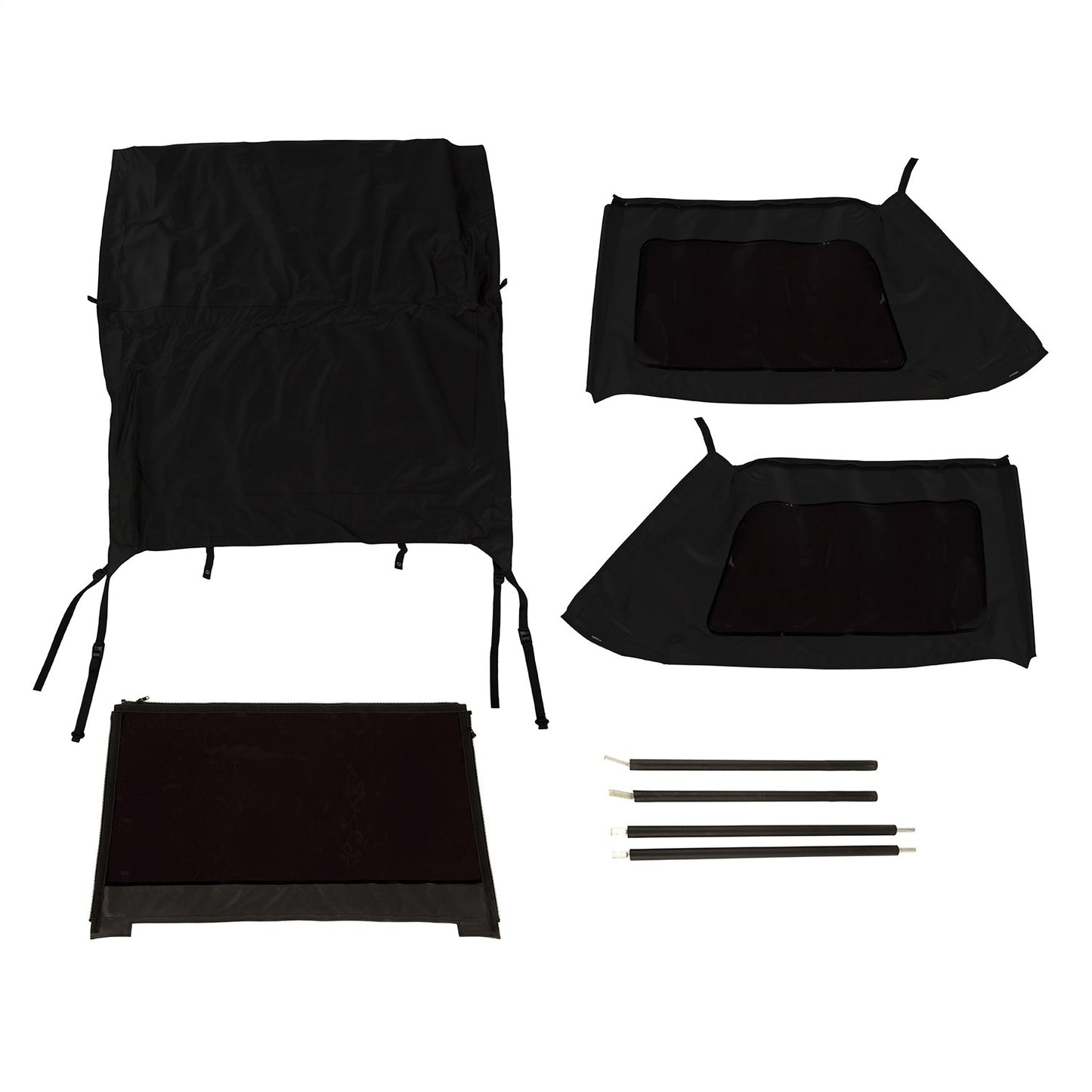 RUGGED RIDGE | 13790.39 | Montana Top, Bowless, Black Diamond, 2-Door, 07-18 Jeep Wrangler Jk