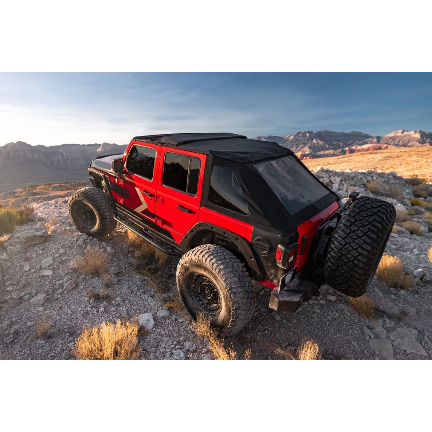 RUGGED RIDGE | 13863.35 | Voyager Top Blk Diamond S.Cloth, Tinted Win; 18-Curr Jeep Wrangler Jlu