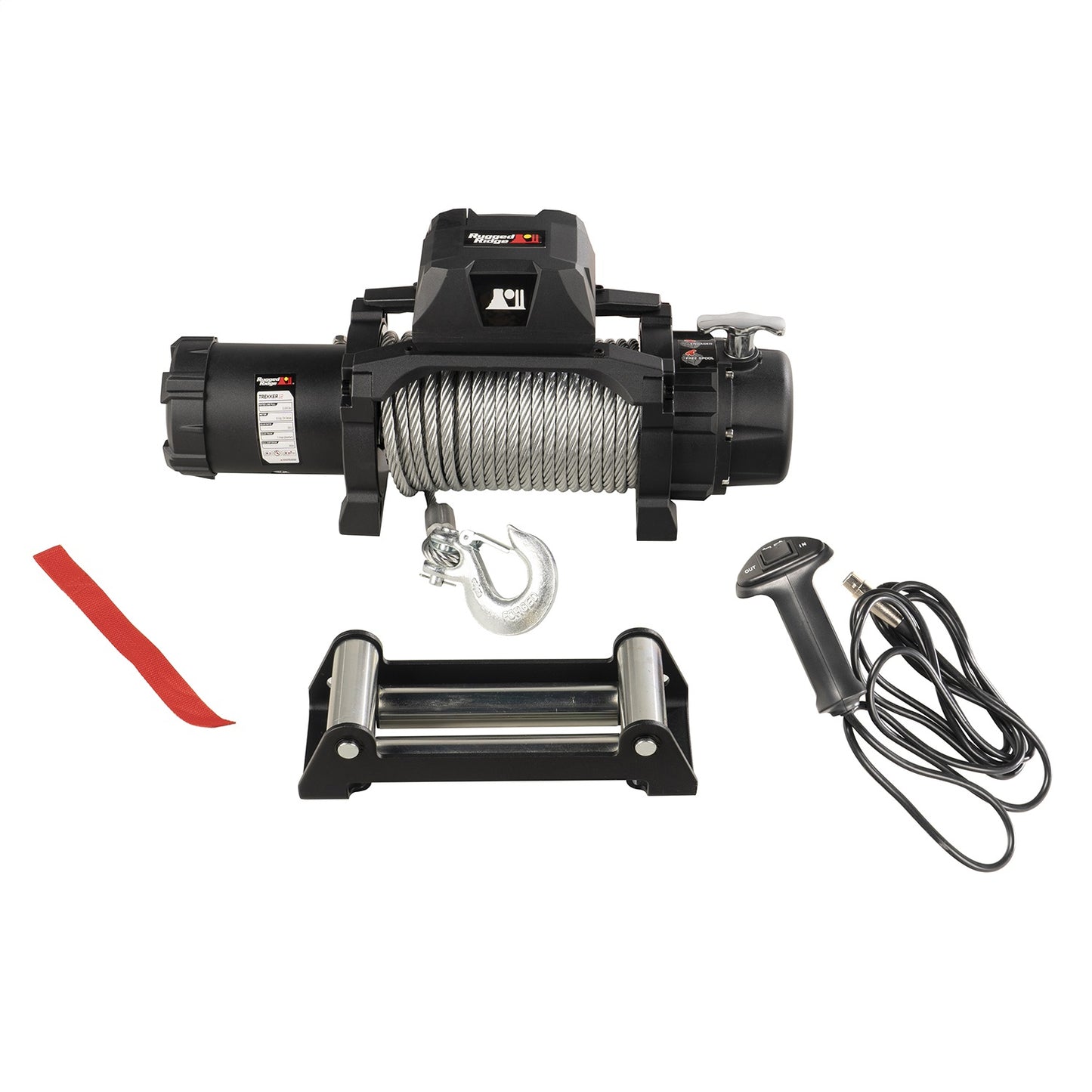 RUGGED RIDGE | 15100.24 | Trekker C12.5 Winch, 12,500Lb Cable Wired