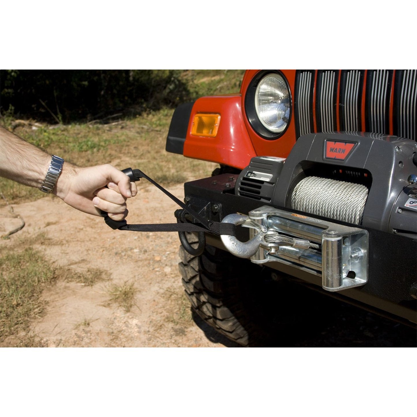 RUGGED RIDGE | 15102.01 | Ultimate Winch Grab Handle Strap, Black,Universal Application