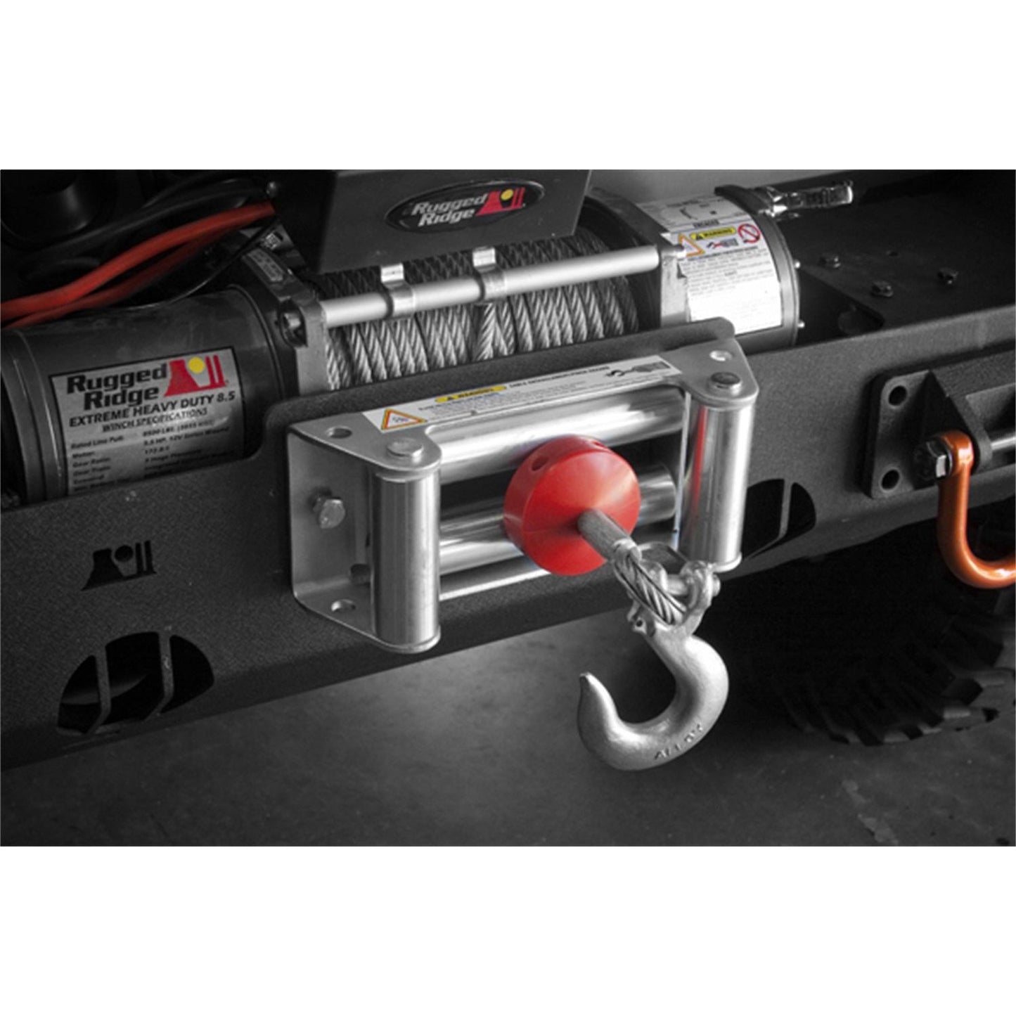 RUGGED RIDGE | 15102.05 | Winch Cable Stopper, Red