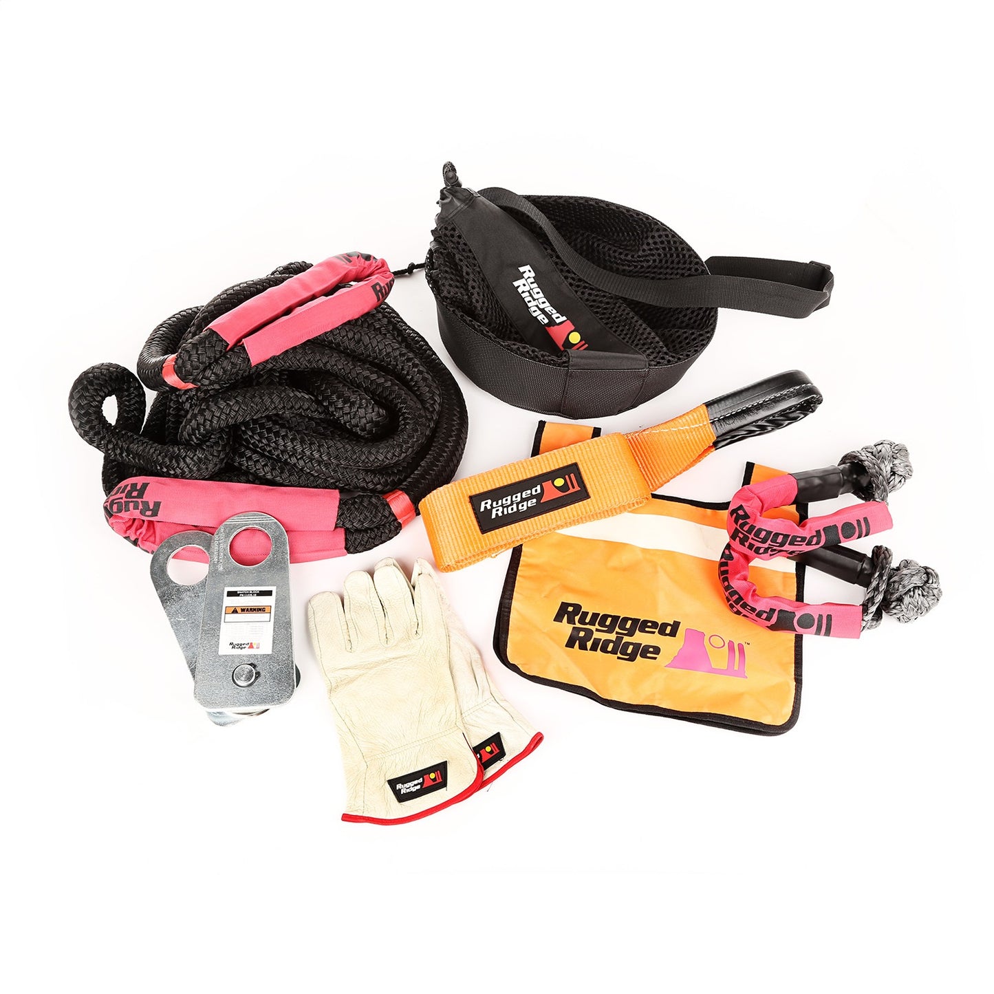 RUGGED RIDGE | 15104.29 | Premium Recovery Kit With Mesh Bag