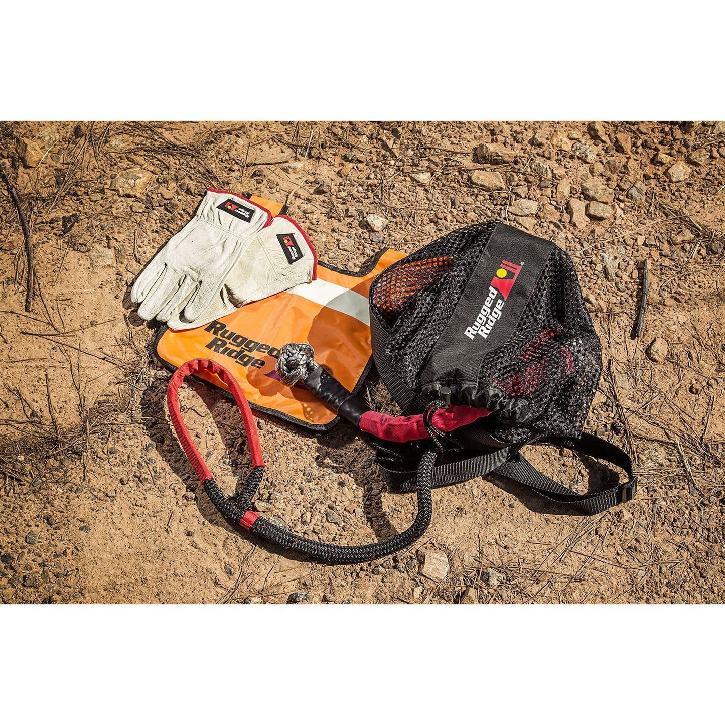 RUGGED RIDGE | 15104.29 | Premium Recovery Kit With Mesh Bag