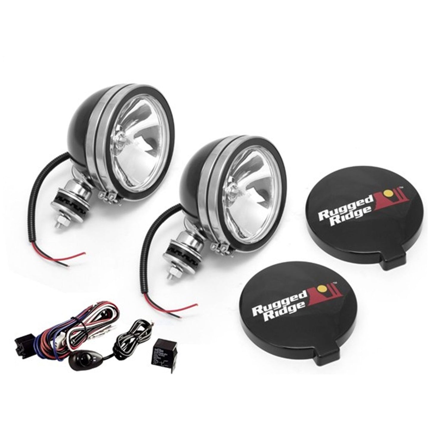 RUGGED RIDGE | 15207.51 | Off Rd 2 Light Kit 6-In Bl 100