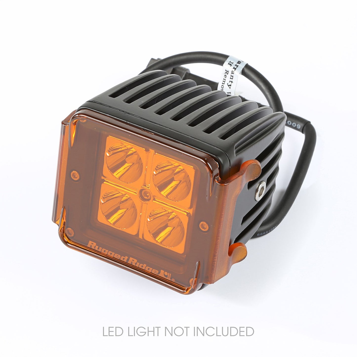 RUGGED RIDGE | 15210.67 | 3 Inch Square Led Light Cover, Amber