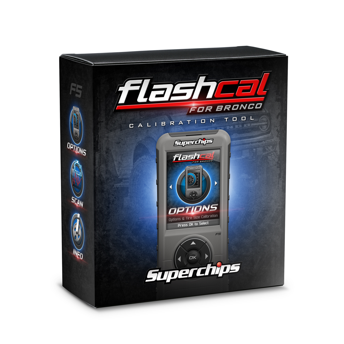 SUPERCHIPS Flashcal for Bronco 2021-C Ford Bronco - 2.3 L4, 2.7 V6 and 3.0L V6 1546