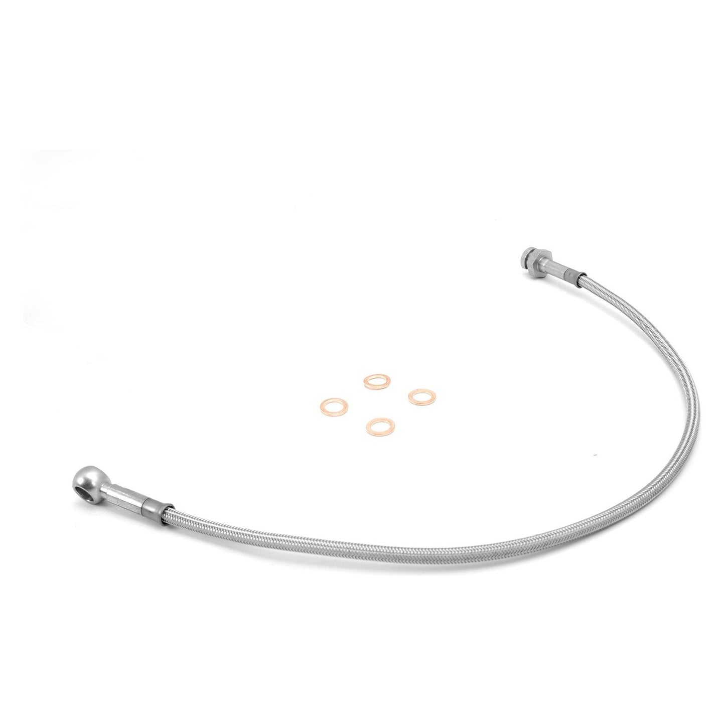 RUGGED RIDGE | 16734.06 | Front Brake Hoses,Stainless Steel,82-86 Jeep Wrangler