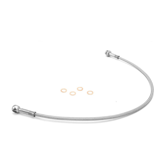 RUGGED RIDGE | 16734.07 | Front Brake Hoses, Stainless Steel, 87-95 Jeep Wrangler (Yj)